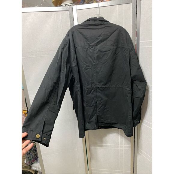 WenVen Women's Plus Size Jacket Lightweight Long Sleeve Utility Anorak Coat Blac - Picture 8 of 9